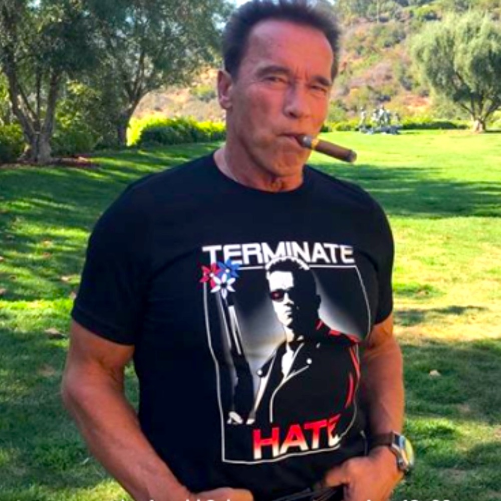 Arnold’s Terminate Hate Cropped Tee